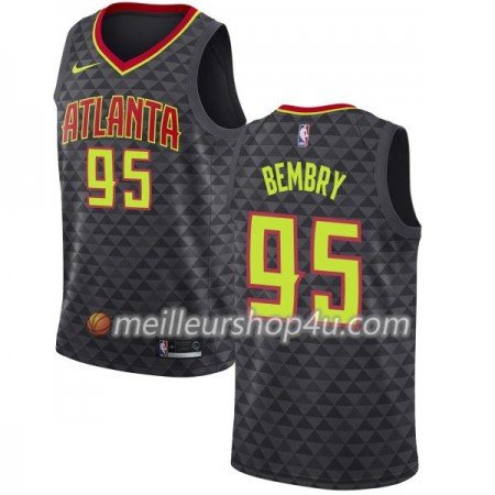 Maillot Basket Homme Atlanta Hawks DeAndre Bembry 95 Nike 2017-18 Noir Swingman